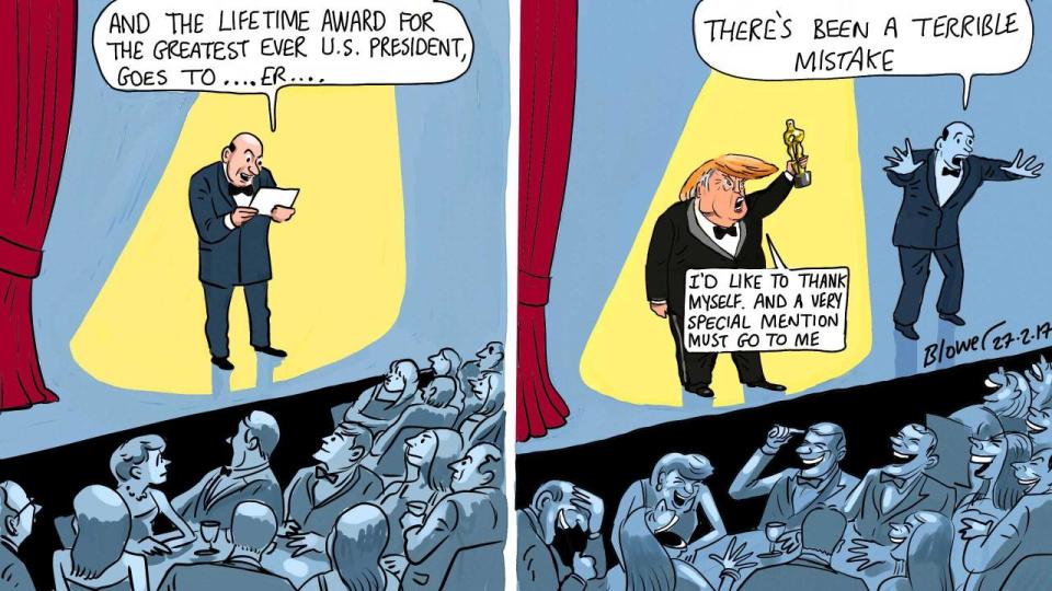 MARCH 1: TRUMP MEETS THE OSCARS