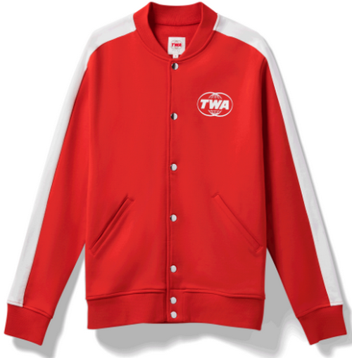 TWA Retro look red track jacket