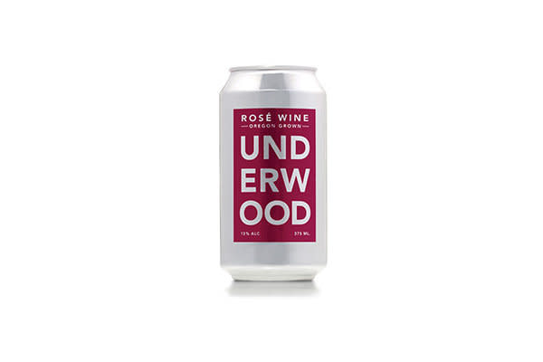 "Smooth, bright, fruit." "Would ros&eacute; all day with this one." "Yes."<br /><br /><strong><a href="https://shop.unionwinecompany.com/collections/underwood/products/underwood-pinot-in-a-can" target="_blank">375ml cans are sold in packs of four for $28</a></strong>