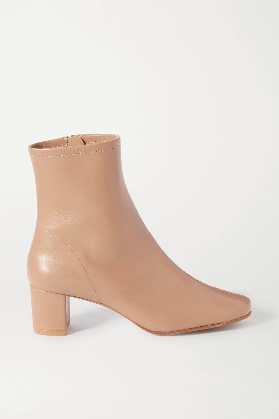 <p><strong>BY FAR</strong></p><p>net-a-porter.com</p><p><strong>$540.00</strong></p><p>For a classic look that will never disappoint, go for a neutral hue. The glossy nude leather on this style adds interest to even the most low-key ensembles. </p>