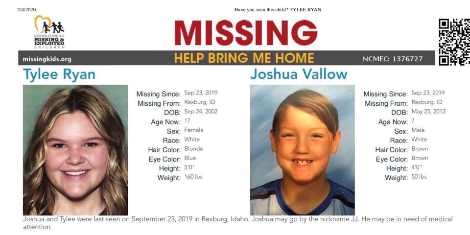 Tylee Ryan and J.J. Vallow Missing