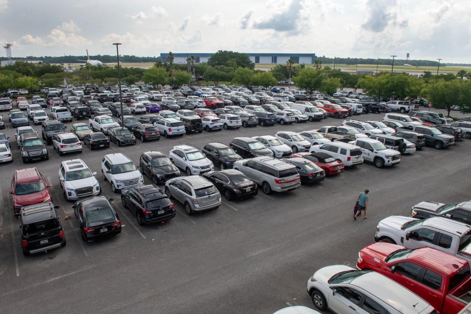 Pensacola International Airport parking lots Sunday, June 11, 2023.