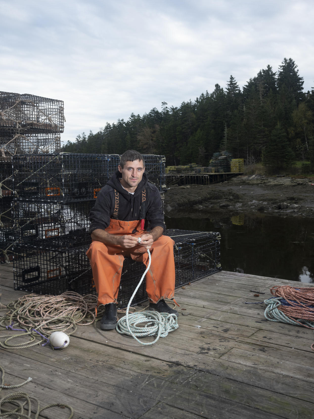 Jacob Knowles, capitán del Rest-Ashoar, en Winter Harbor, Maine, el 10 de octubre de 2023. (Kate Greene/The New York Times)