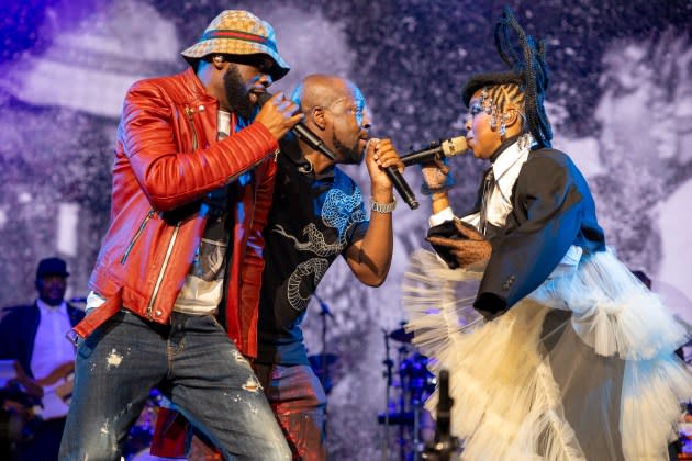 Pras Michél, Wyclef Jean and Lauryn Hill of the Fugees - Credit: Billboard via Getty Images