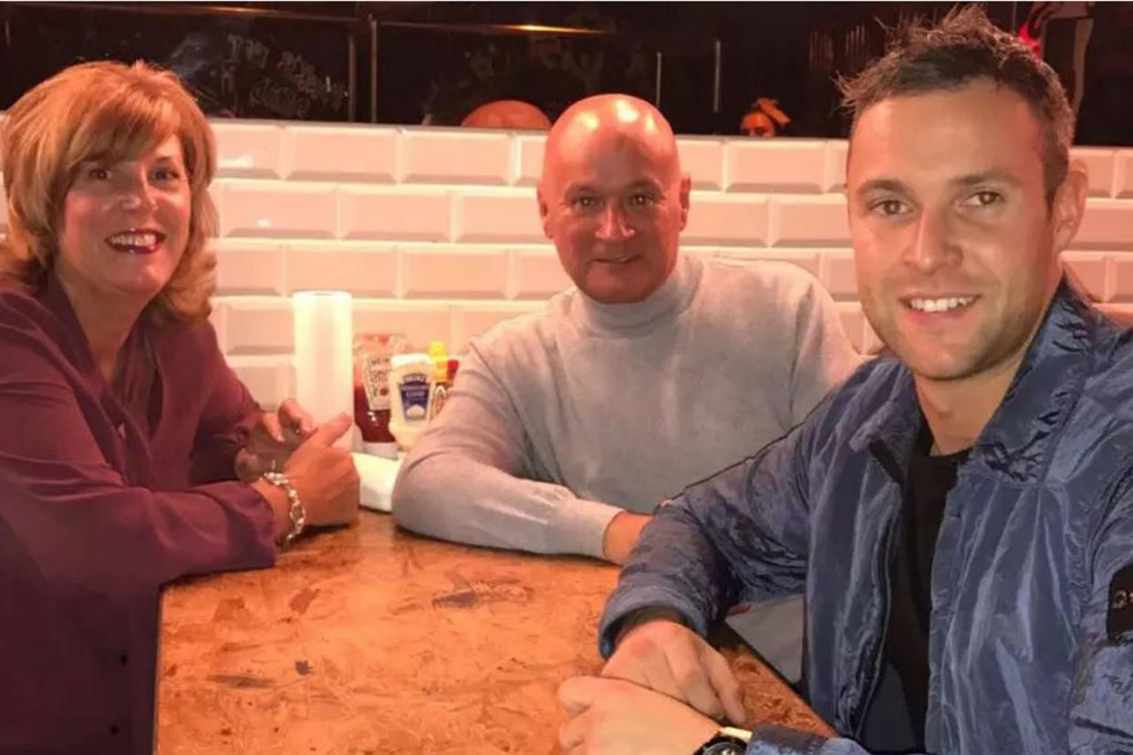 Jamie Harron, pictured with parents Graham and Patricia, has been released: Detained in Dubai