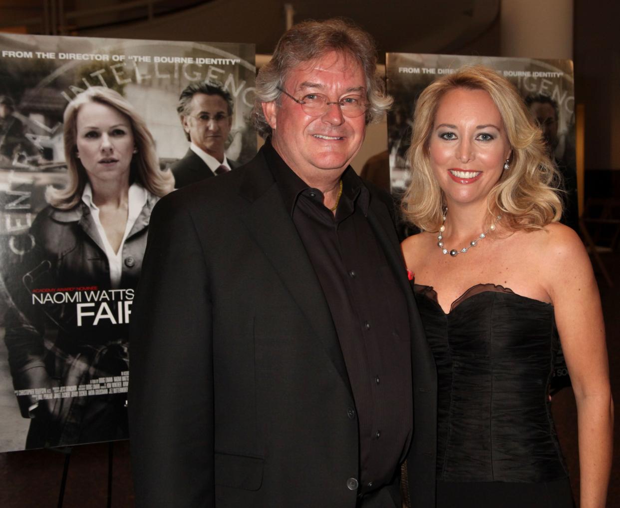 Ambassador Joseph Wilson (L) and Valerie Plame Wilson arrive at the "Fair Game" Los Angeles Premiere at the Museum of Tolerance on October 24, 2010 in Los Angeles, California.