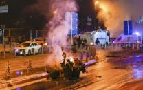 Police arrive at the site of an explosion in central Istanbul, Turkey, December 10, 2016. REUTERS/Murad Sezer