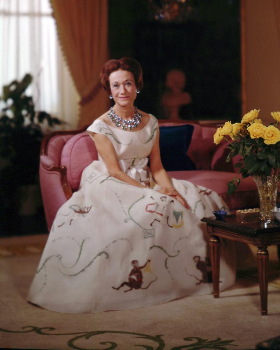 portrait of the wallis, duchess of windsor nee simpson, born bessie wallis warfield 1896 1986, mid 20th century photo by bachrachgetty images