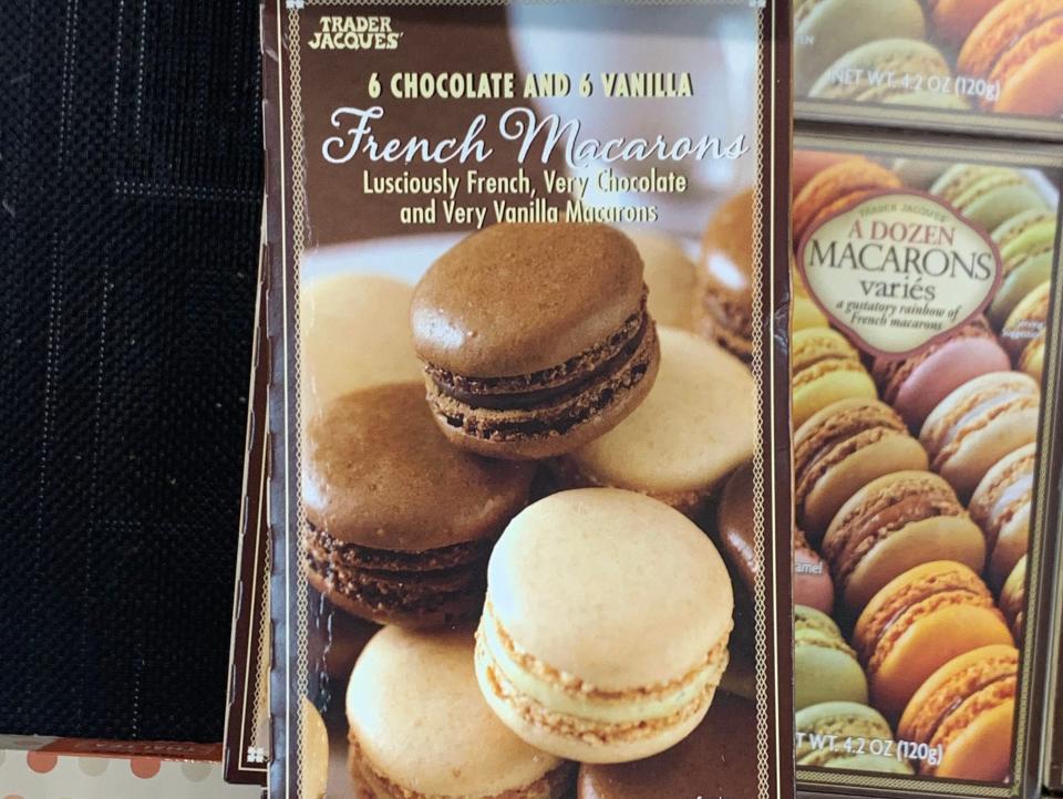 french macarons in the freezer aisle of trader joes