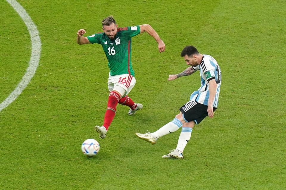 Lionel Messi was on target with a fine opening goal against Mexico (Adam Davy/PA) (PA Wire)