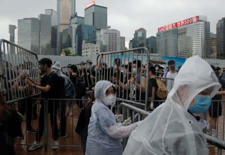 Demonstration against a proposed extradition bill in Hong Kong