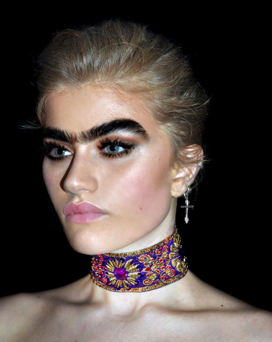 Her unibrow has gained her almost 60,000 followers on Instagram.