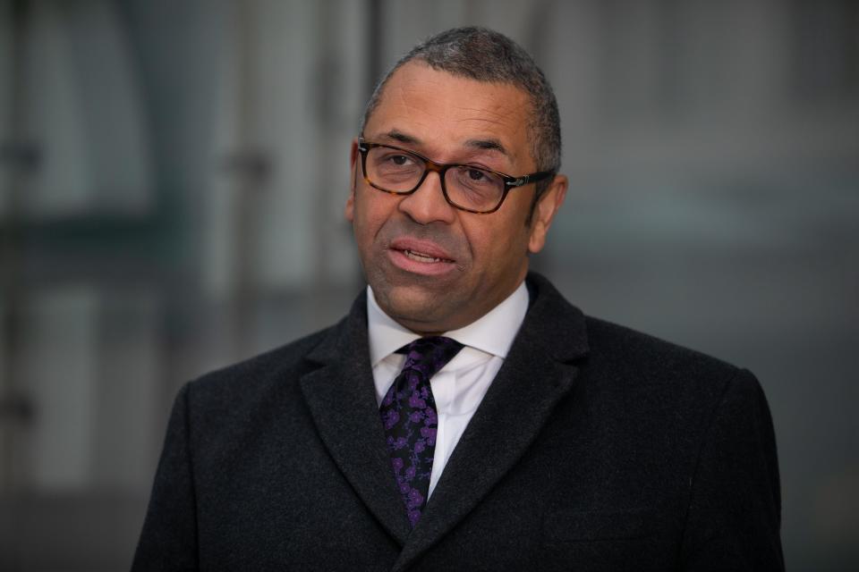 Foreign Secretary James Cleverly is holding talks in Washington as he seeks to bolster support for Ukraine in its struggle against Russia’s invasion (Lucy North/PA) (PA Wire)