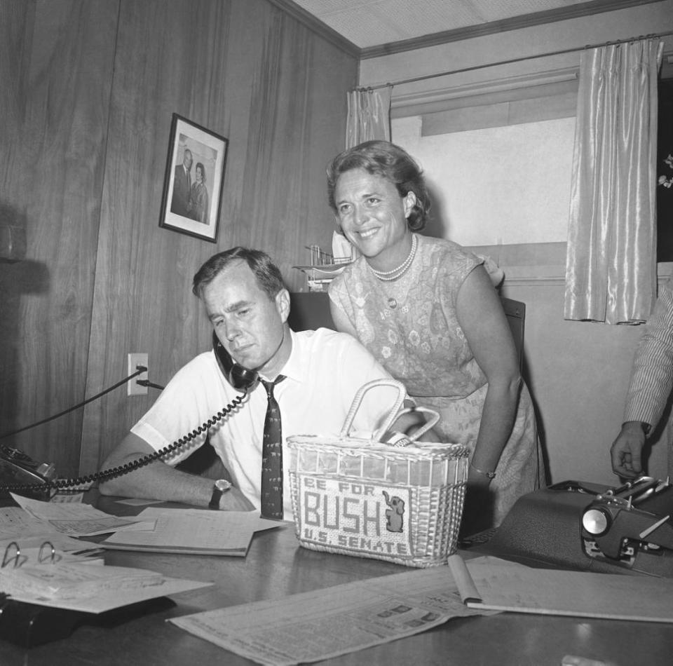 George H.W. and Barbara Bush. (Photo: Ed Kolenovsky/AP)