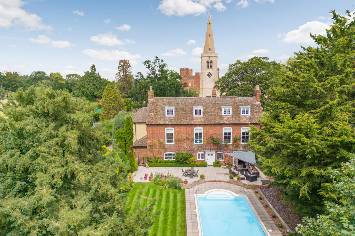 The Old Vicarage in Buckden, near St Neots, looks out over historic Buckden Towers