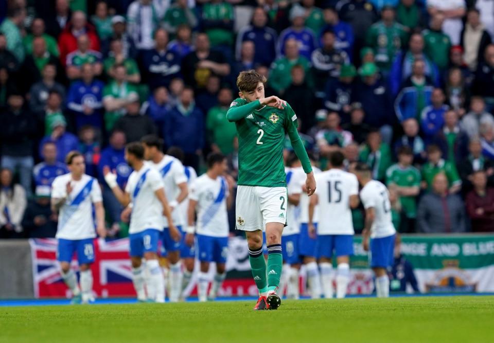 Northern Ireland opened their campaign with a defeat to Greece (Brian Lawless/PA) (PA Wire)