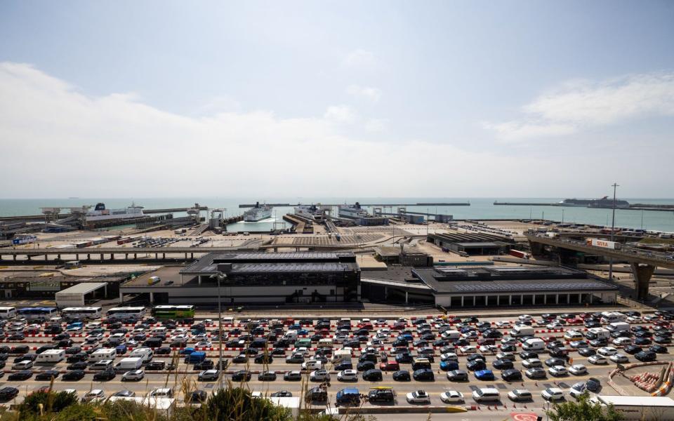 Frustrated holidaymakers queued for hours to board ferries at Dover on 22 July - Chris Ratcliffe/Bloomberg