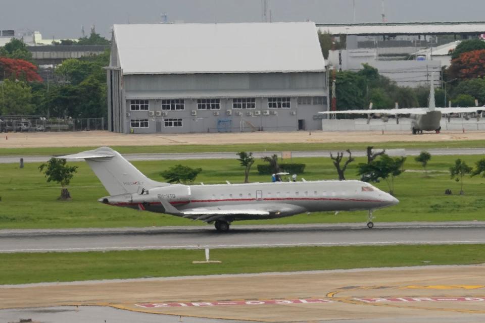 The plane that was supposed to carry Julian Assange lands in Bangkok (AP)