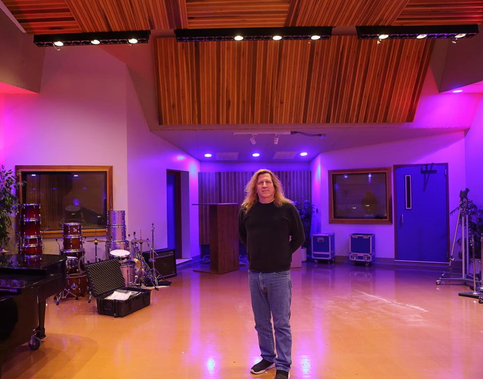 Paul Janocha, Chief Engineer/Producer at Ken-Del Studios near Newport, stands in one of the recording studios. Janocha announced recently that the studio is closing.