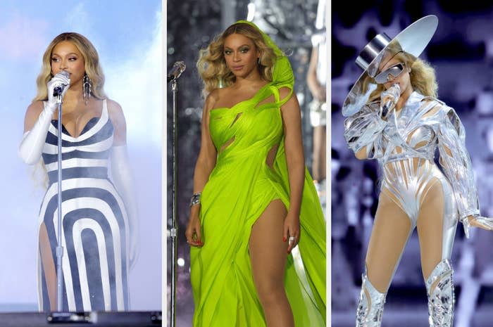 Side-by-sides of Beyoncé's tour looks