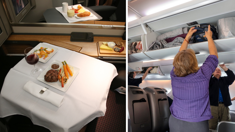 Qantas cabins. Images: Getty