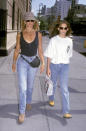 In 1992, mum jeans were totally cool and Goldie Hawn and Kate Hudson, being the ultimate fashion duo, displayed the style so well. Hawn wearing a fanny pack and Hudson in yellow Doc Martens were the coolest of the cool - and still are!