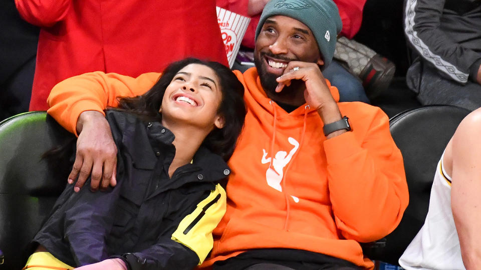 Kobe Bryant and Gianna Bryant, pictured here at an NBA game in December.