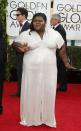 Actress Gabourey Sidibe arrives at the 71st annual Golden Globe Awards in Beverly Hills, California January 12, 2014. REUTERS/Danny Moloshok (UNITED STATES - Tags: Entertainment)(GOLDENGLOBES-ARRIVALS)