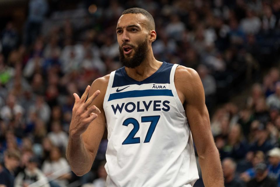 Minnesota Timberwolves center Rudy Gobert, shown during a Jan. 12, 2024 game against the Portland Trail Blazers.