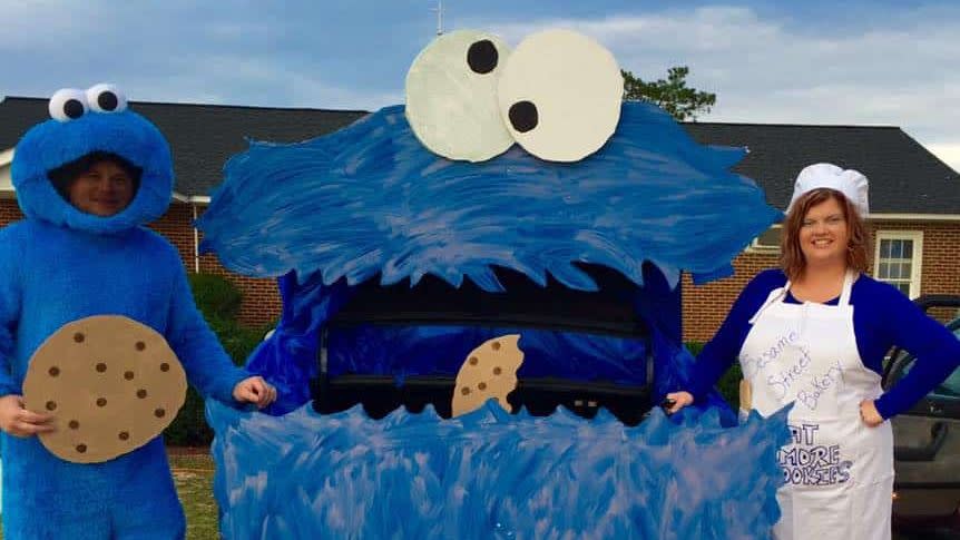 trunk or treat ideas cookie monster