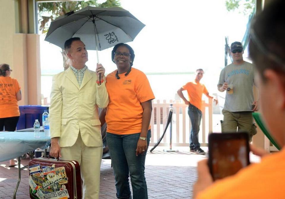 Get your photo taken with Forrest Gump at the Beaufort Shrimp Festival, which is Oct. 6-7 at Waterfront Park.