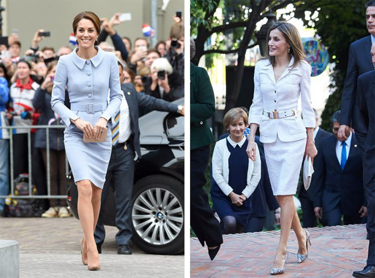 Duchess of Cambridge and Queen Letizia 