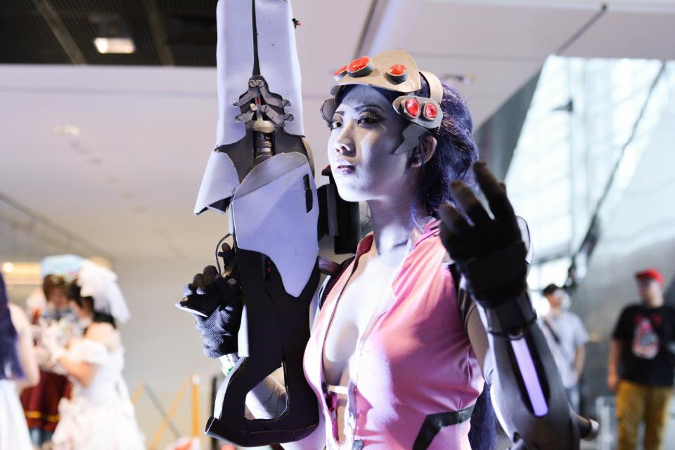 <p>Cosplayers at the Suntec Convention Centre for this year’s Anime Festival Asia Singapore. (Sharlene Sankaran/ Yahoo Singapore) </p>