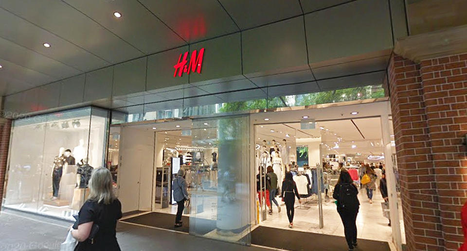 H&M in the CBD has been identified as a close contact exposure site. Source: Google Maps