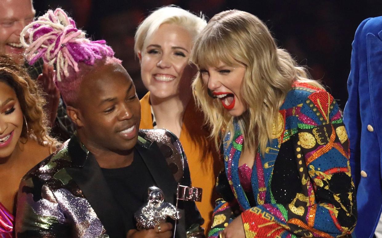 Taylor Swift banished the ghost of Kanye West's 2009 stage invasion by winning video of the year one decade on - Invision