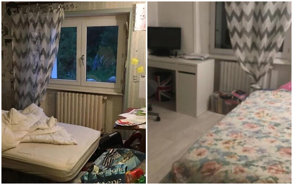 Estas fotos muestran el antes y el después de las habitaciones de personas con depresión