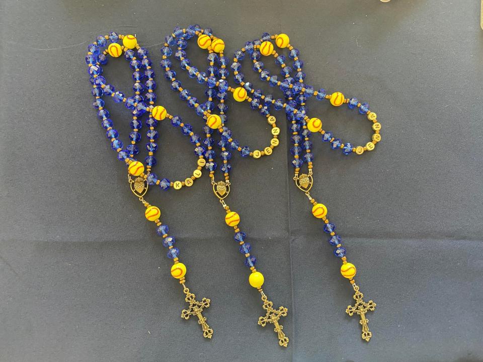 Ville Platte native Lauren Vallet, 23, makes and sells custom rosaries through her online business Rosaries by Lauren. What's unique about her rosaries is that she personalizes them for the customer with beads reflecting sports, medical professions and other activities.