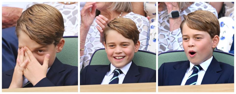 Prince George Wimbledon Debut on July 10, 2022.