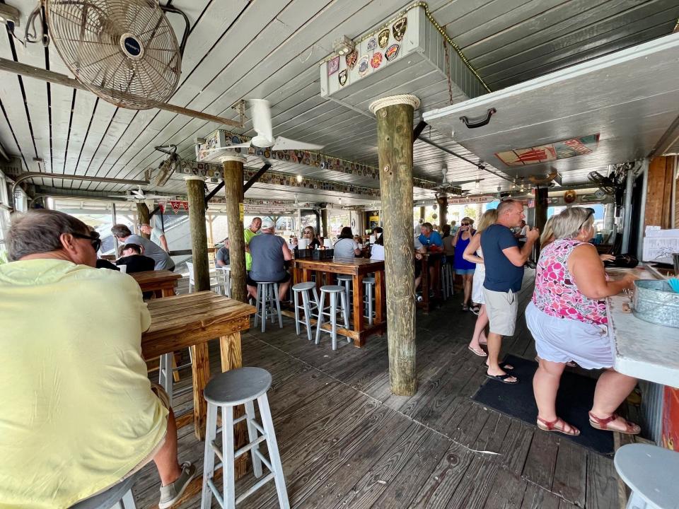 Bonita Bill's is an open-air restaurant and bar at Fort Myers Beach.