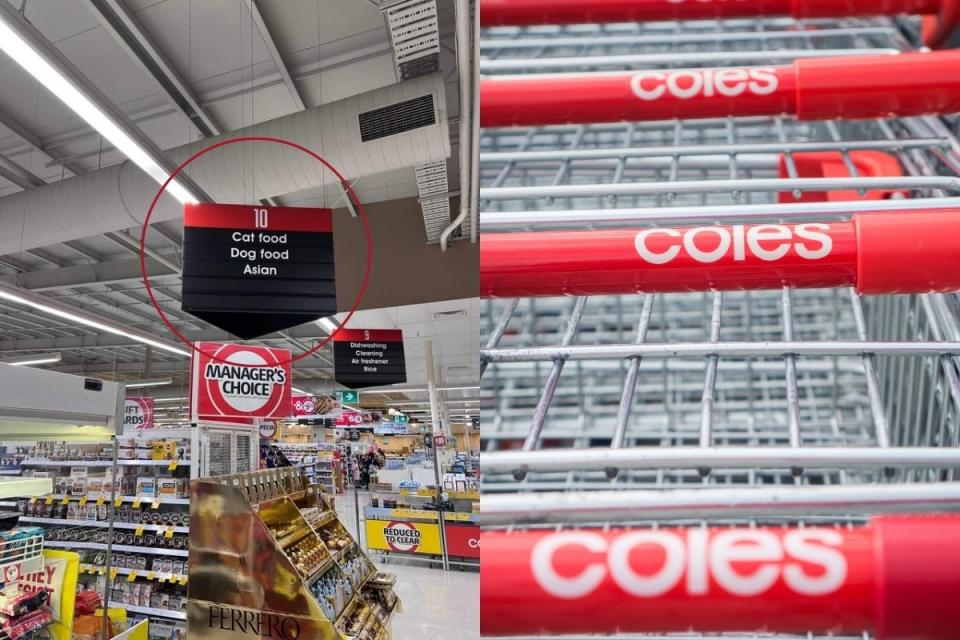 Coles aisle sign at the centre of racism controversy