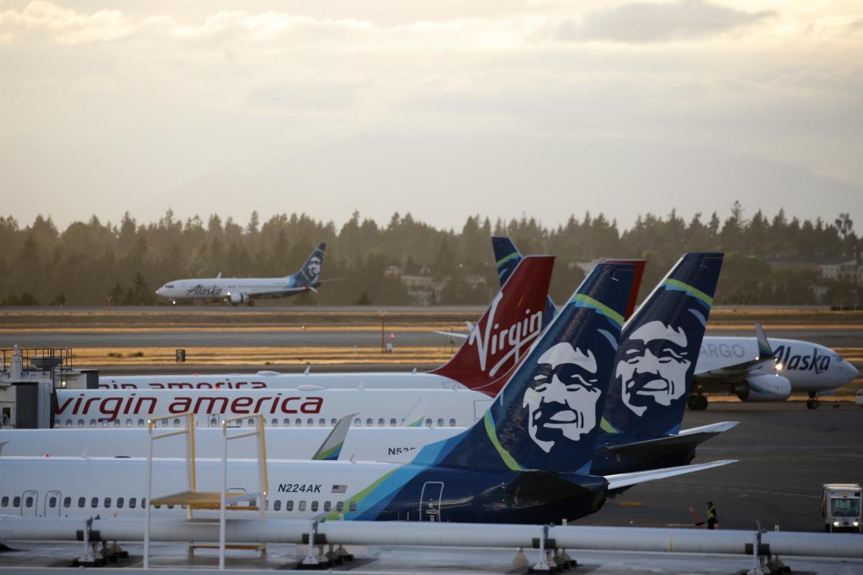 <p>Two bears were seen walking on the runway, an adult and a cub</p> (AFP via Getty Images)