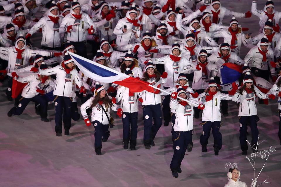 The Czech Republic team’s choreography wasn’t the greatest. (Getty)