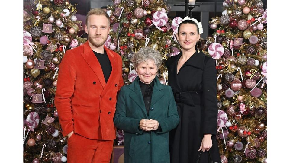 Sam Phillips with Bessie Carter and her mother Imelda Staunton