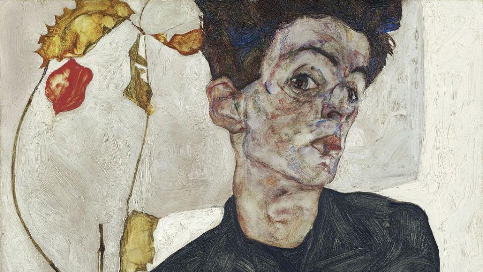 Autorretrato de Egon Schiele de 1912