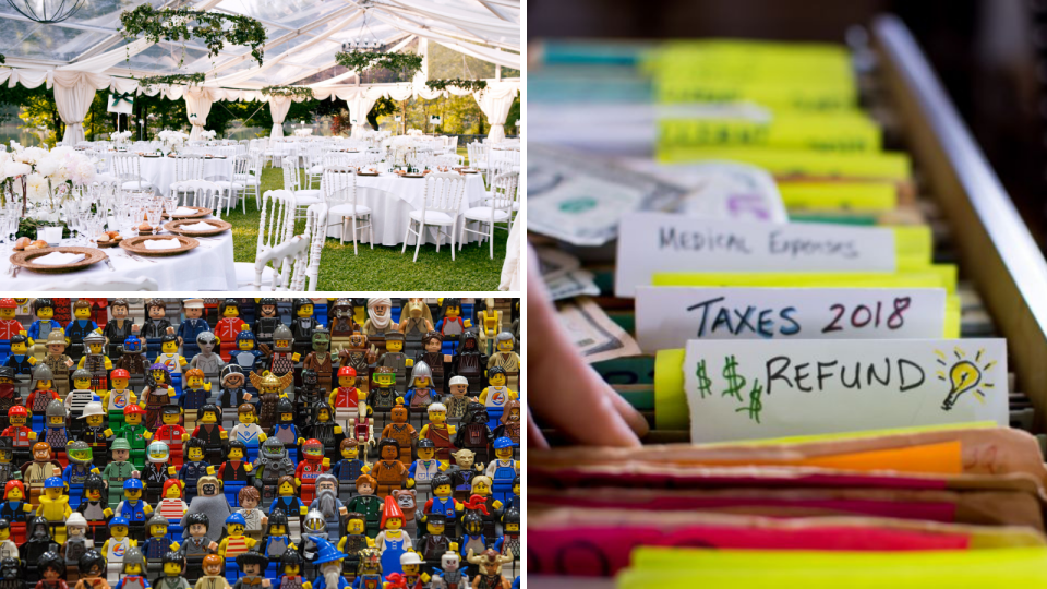 Weddings, Lego sets, dental costs... These are some of the things Australian taxpayers tried to claim in their tax refund that the ATO disallowed. (Source: Getty)