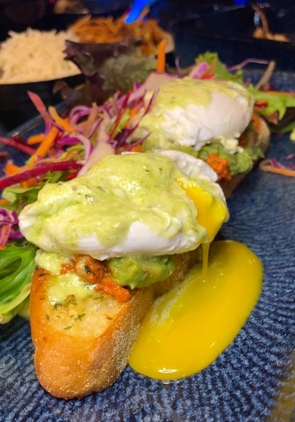 Chicken Keema Avocado Toast at Social Hub.