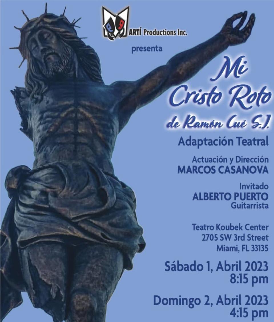 “Mi Cristo Roto”, obra del reverendo Ramón Cué en el Koubek Center.