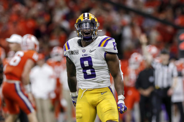 At LSU, running back skills and Ravens influences helped turn Patrick Queen  into a defensive star