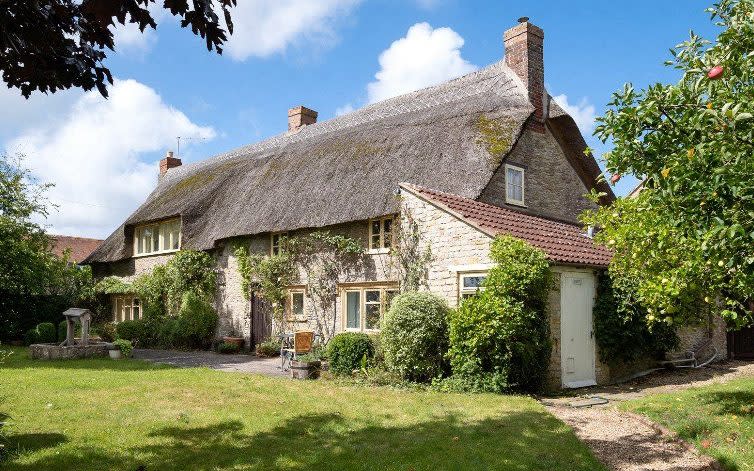 A thatched cottage near Sherborne in Dorset. £500,000 with Jackson-Stops