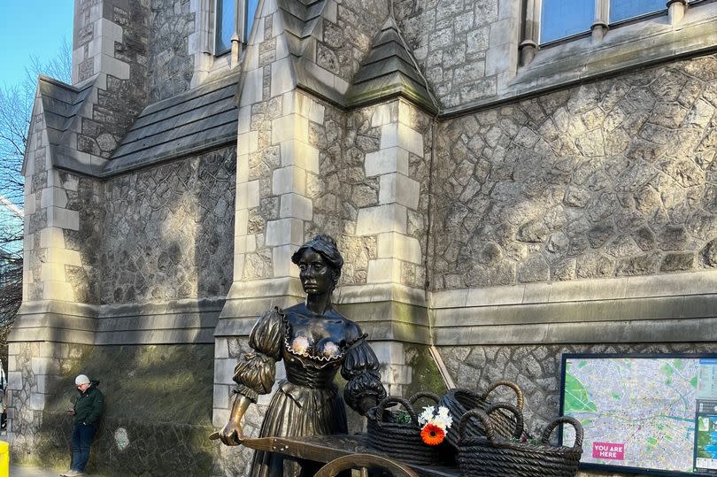 The statue of Molly Malone which attract worldwide tourists